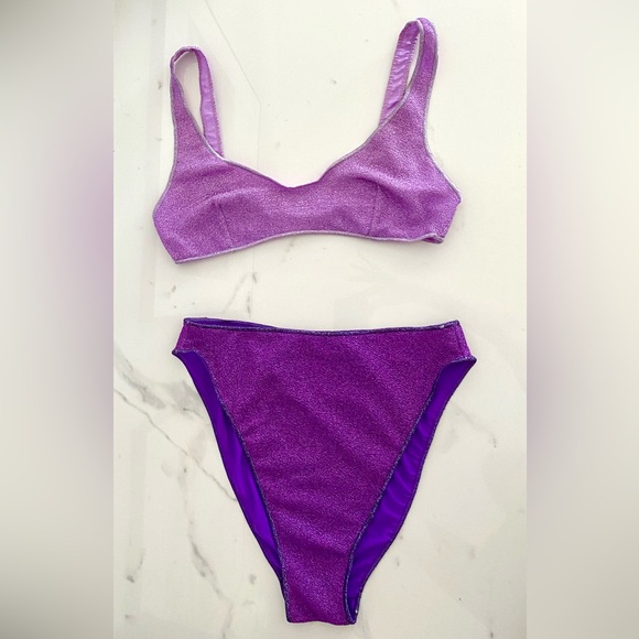 Oseree Lumiere 90s Bikini Set Sz S/L $280 - Picture 2 of 5